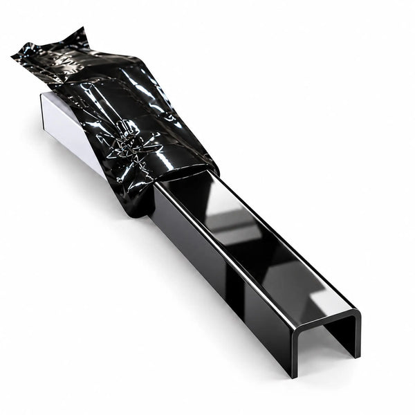 Profil U inox negru lucios 15 mm - LUSSOLINE