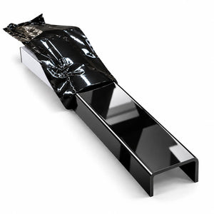 Profil U inox negru lucios 40 mm - LUSSOLINE