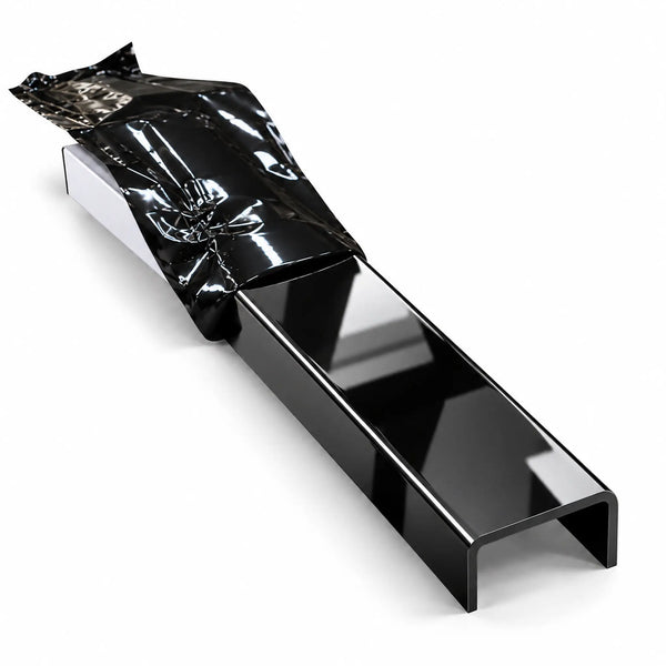 Profil U inox negru lucios 40 mm - LUSSOLINE