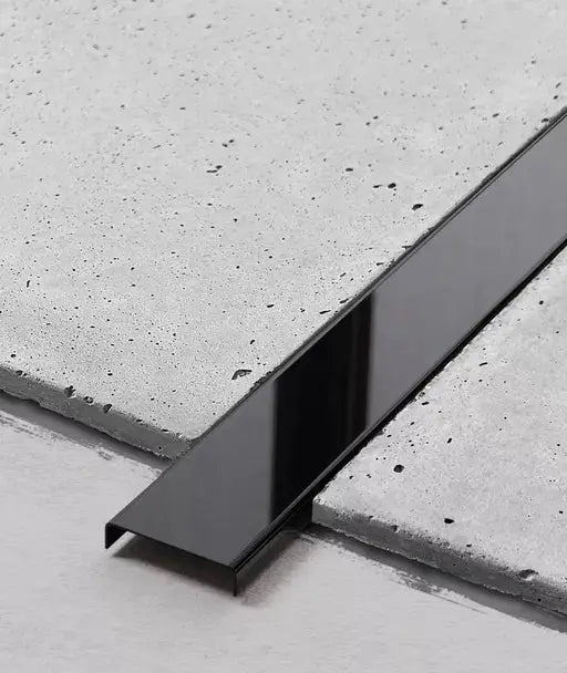 Profil U inox, negru oglinda 40x9x2700 mm - lussoline