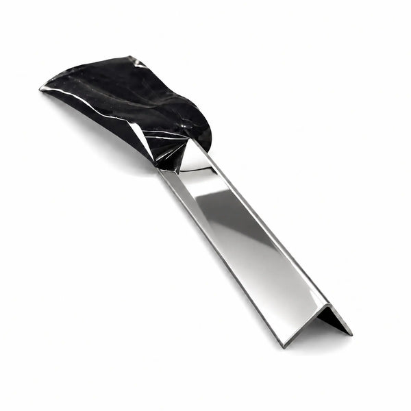 Profil colt inox argintiu lucios laturi drepte - LUSSOLINE