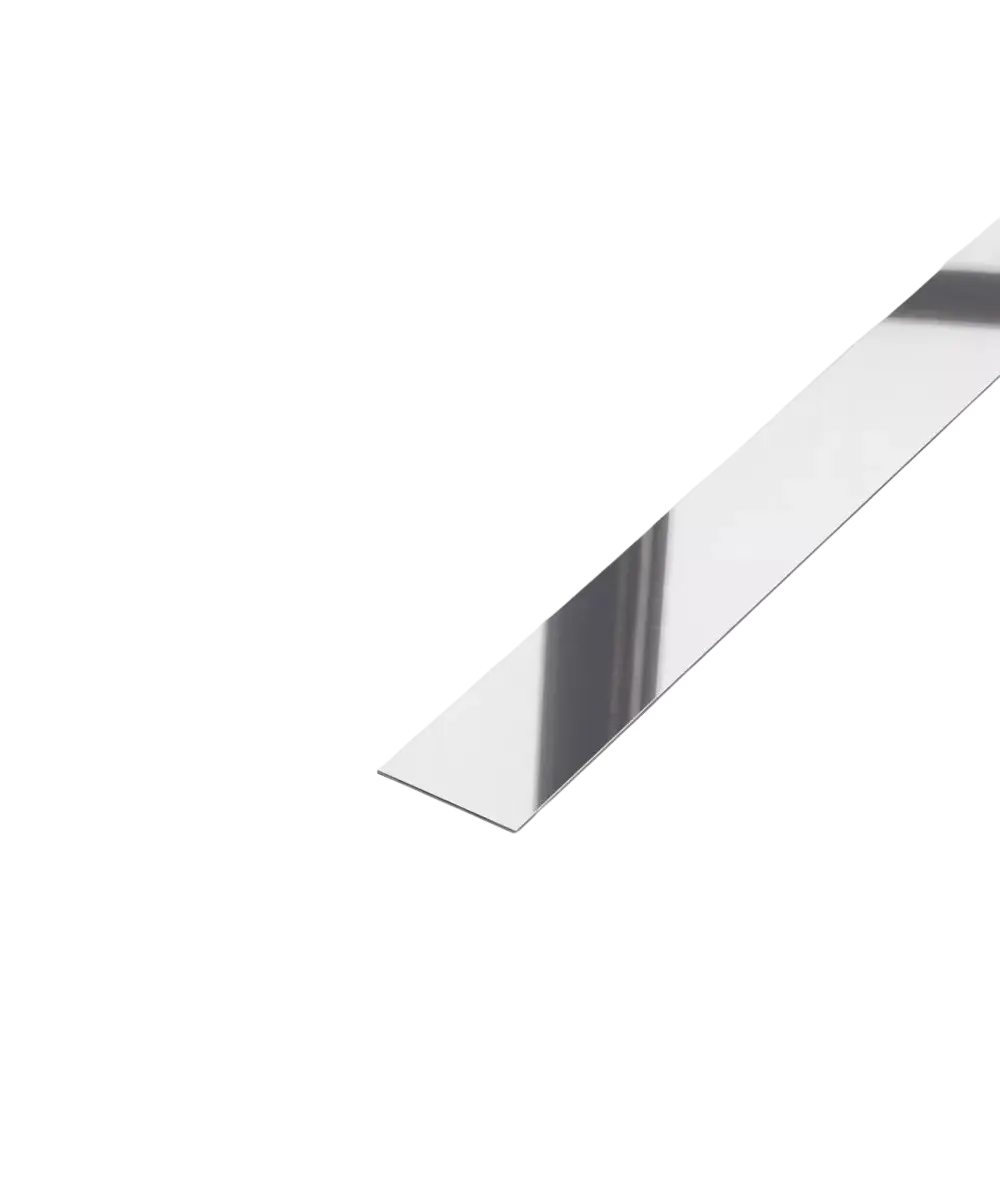 Profil platbanda,  inox , crom, lucios, 30x0.6x2700mm - lussoline