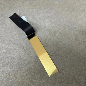 Profil platbanda inox auriu brush 10 x 0.6 x 2700mm Lussoline