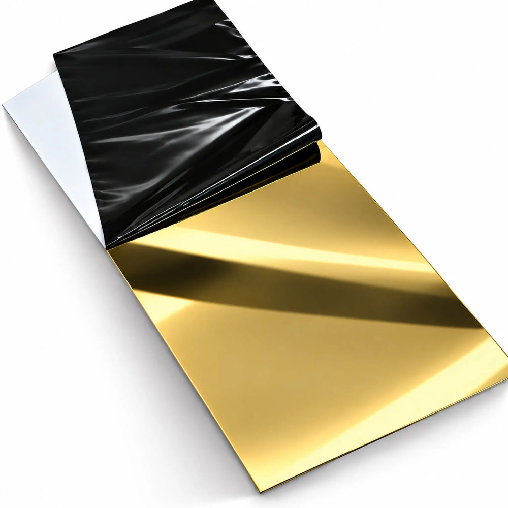 Profil platbandă inox auriu lucios 150 x 0,6 x 2700 mm — LUSSOLINE