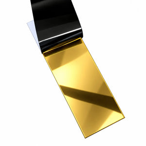 Profil platbandă inox auriu lucios 50 x 0,6 x 2700 mm — LUSSOLINE