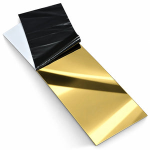 Profil platbandă inox auriu lucios 80 x 0,6 x 2700 mm — LUSSOLINE
