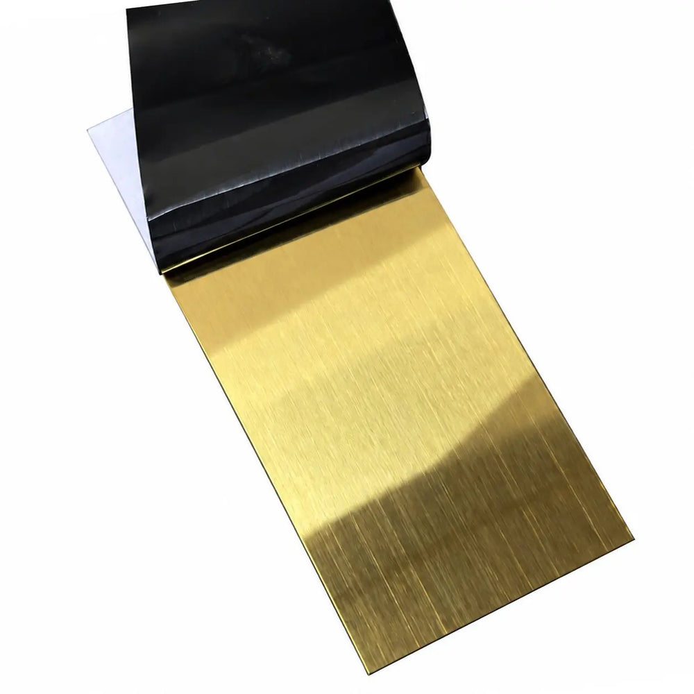 Profil platbandă inox auriu periat 70 x 0,6 x 2700 mm — LUSSOLINE