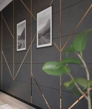 Profil platbanda, otel inoxidabil, cupru lucios, 100x2700mm, grosime 0,6mm - lussoline