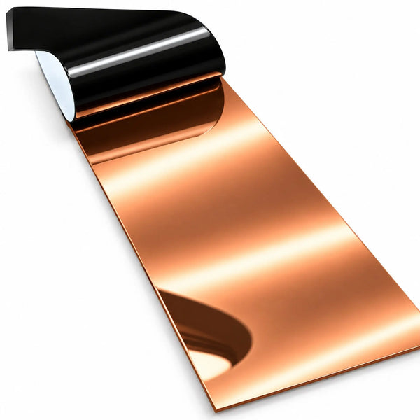 Profil platbandă inox cupru lucios 100 x 0,6 x 2700 mm — LUSSOLINE