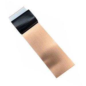 Profil platbandă inox cupru periat 50 x 0,6 x 2700 mm — LUSSOLINE