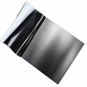 Profil platbandă inox negru periat 100 x 0,6 mm — LUSSOLINE