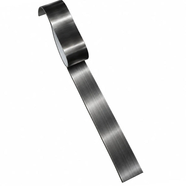 Profil platbandă inox negru periat 15 x 0,6 mm — LUSSOLINE