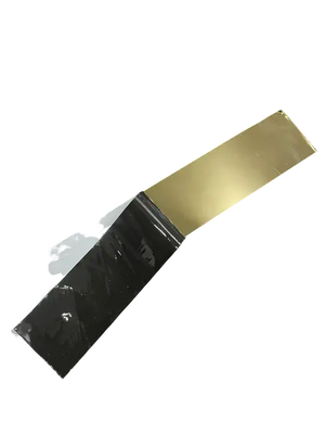 Profil platbanda, inox, auriu, oglinda, 50mmx0,6mmx2700mm - lussoline