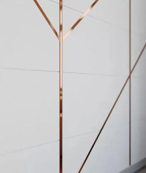 Profil platbanda, inox, cupru, brush, 15x0.6x2700mm - lussoline