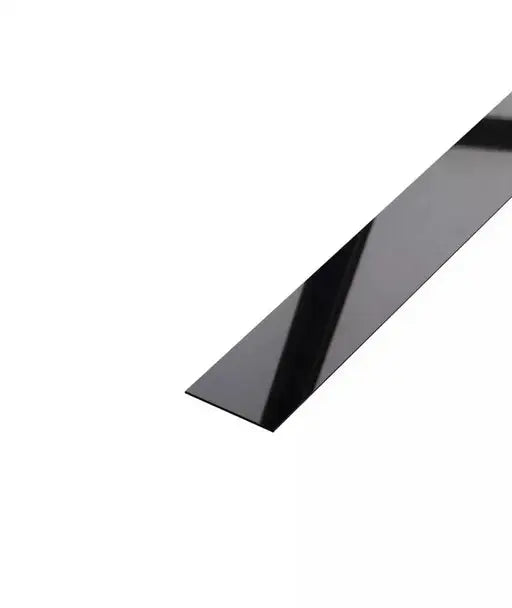 Profil platbanda, inox, negru, oglinda, 30x0.6x2700mm - lussoline