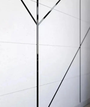 Profil platbanda, inox, negru, oglinda, 40x0.6x2700mm - lussoline