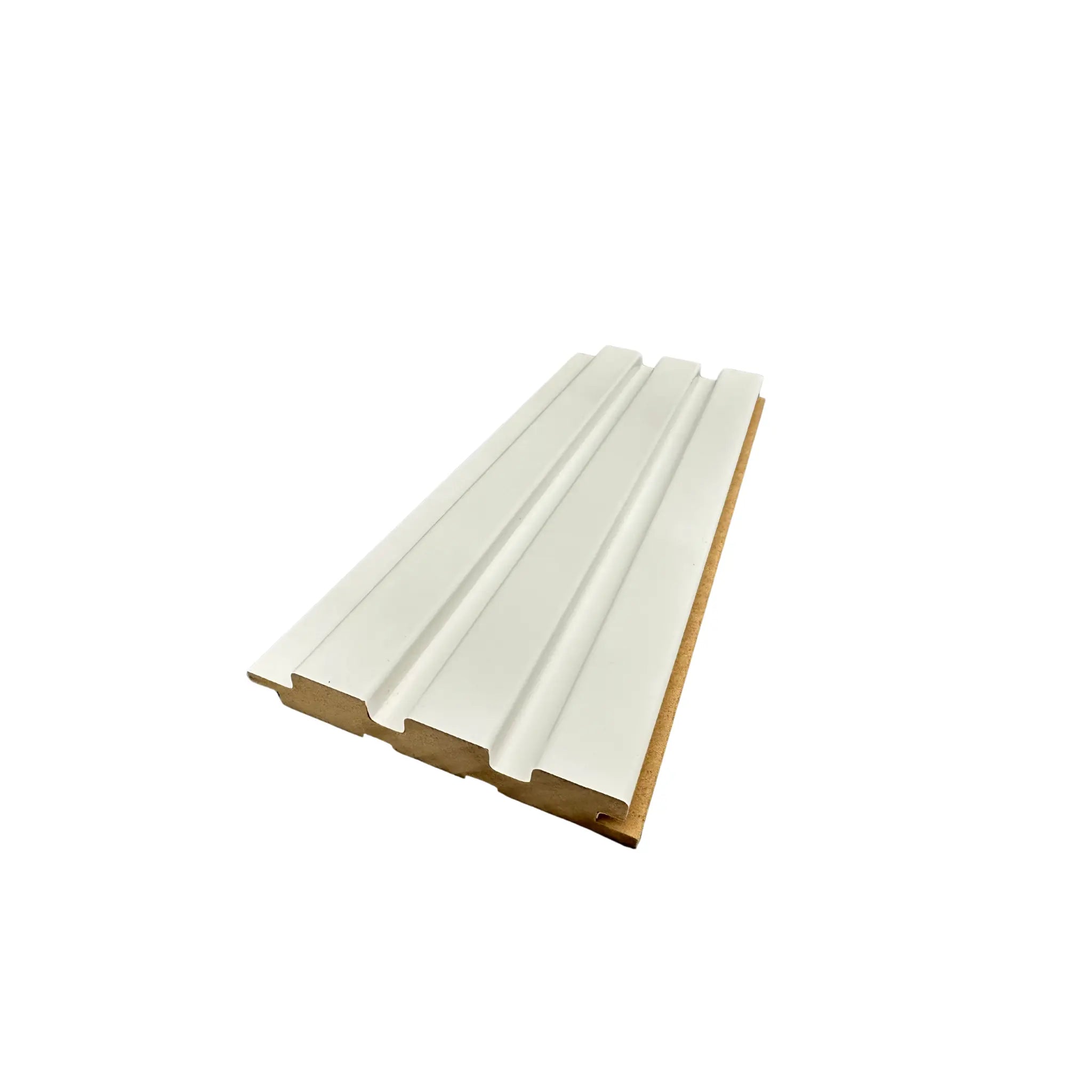 Riflaj din MDF - MUEGE L.WHITE 18 x 120 x 2800 mm lussoline