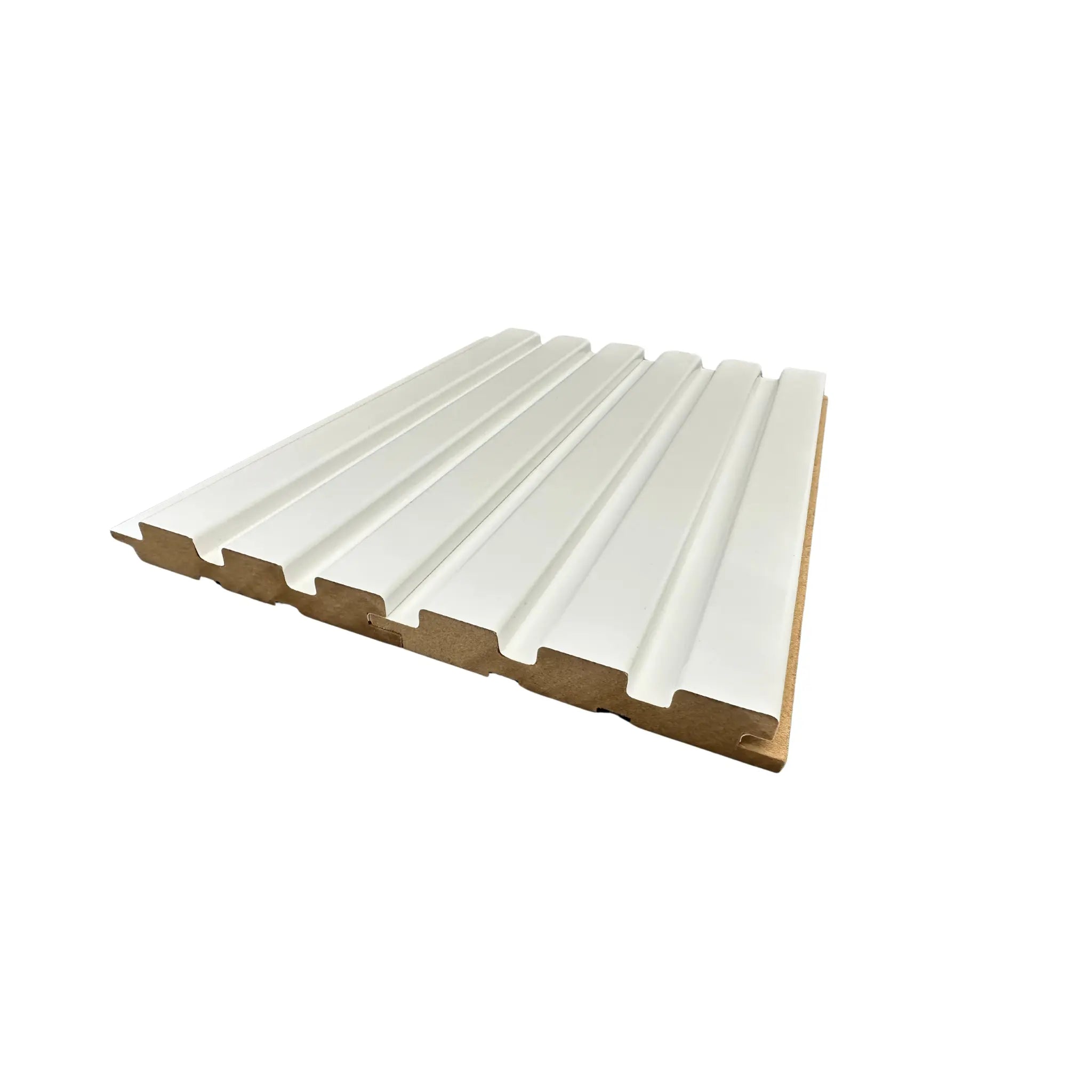 Riflaj din MDF - MUEGE L.WHITE 18 x 120 x 2800 mm lussoline