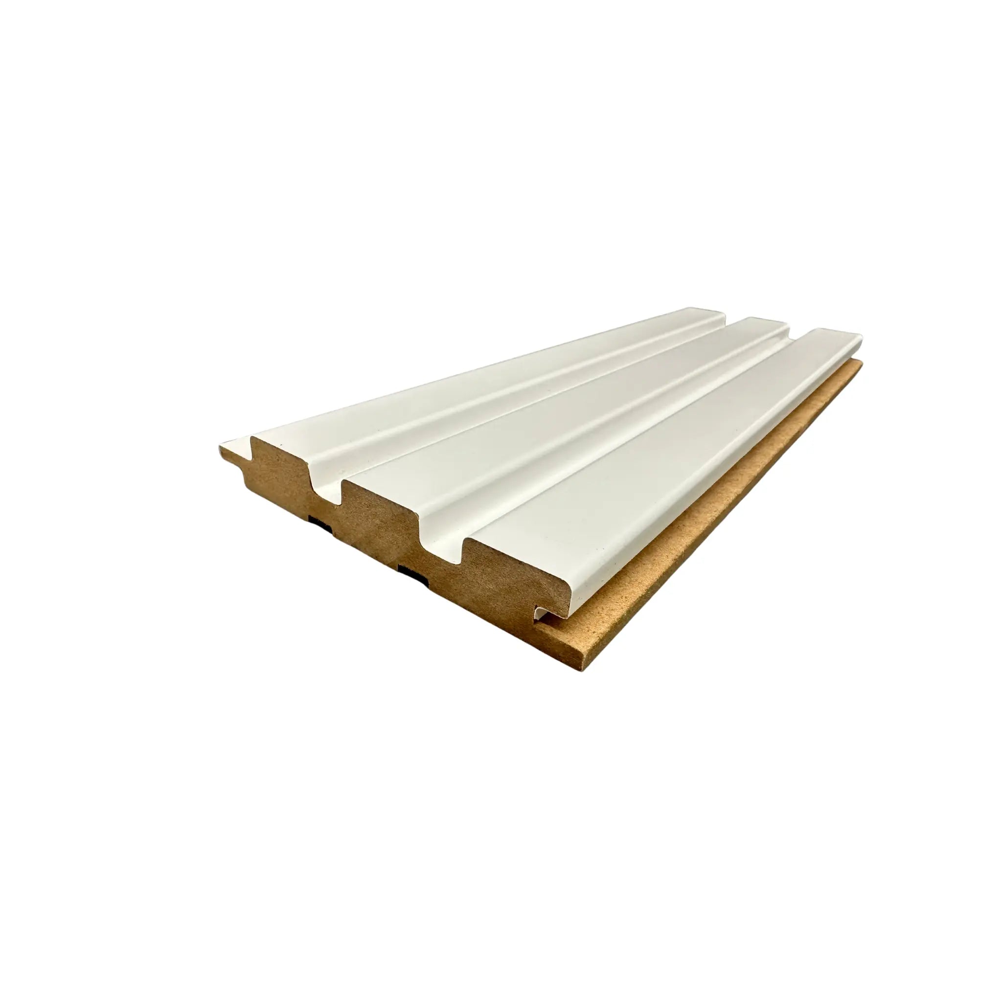 Riflaj din MDF - MUEGE L.WHITE 18 x 120 x 2800 mm lussoline