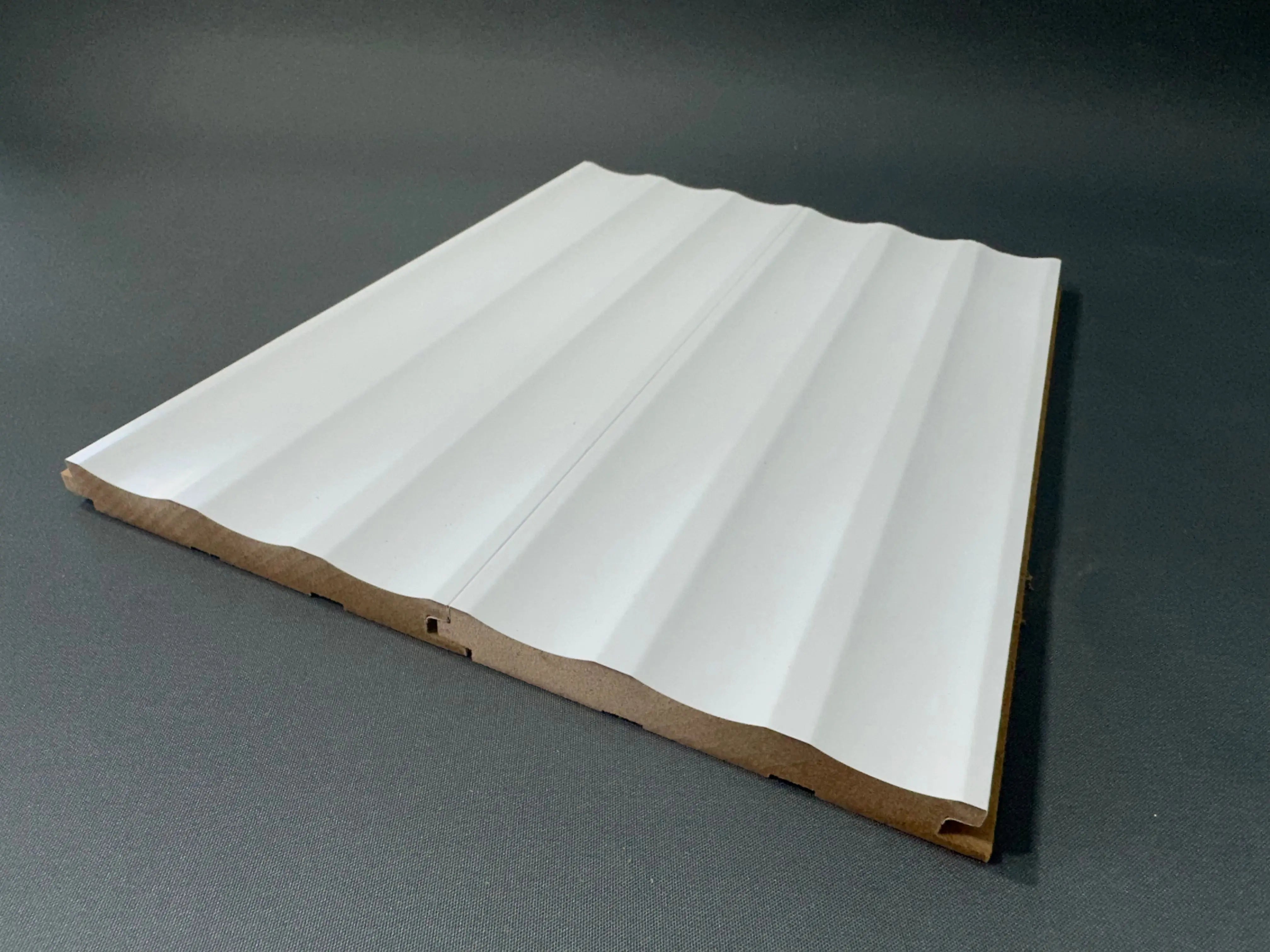 Riflaj din MDF - RHODES L.WHITE 14 x 120 x 2800 mm lussoline