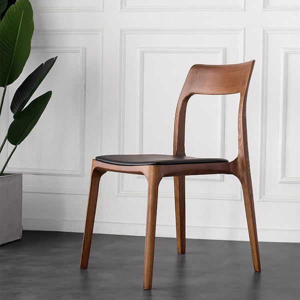 Scaun dining lemn și piele ecologică Valencia - C22-114 lussoline