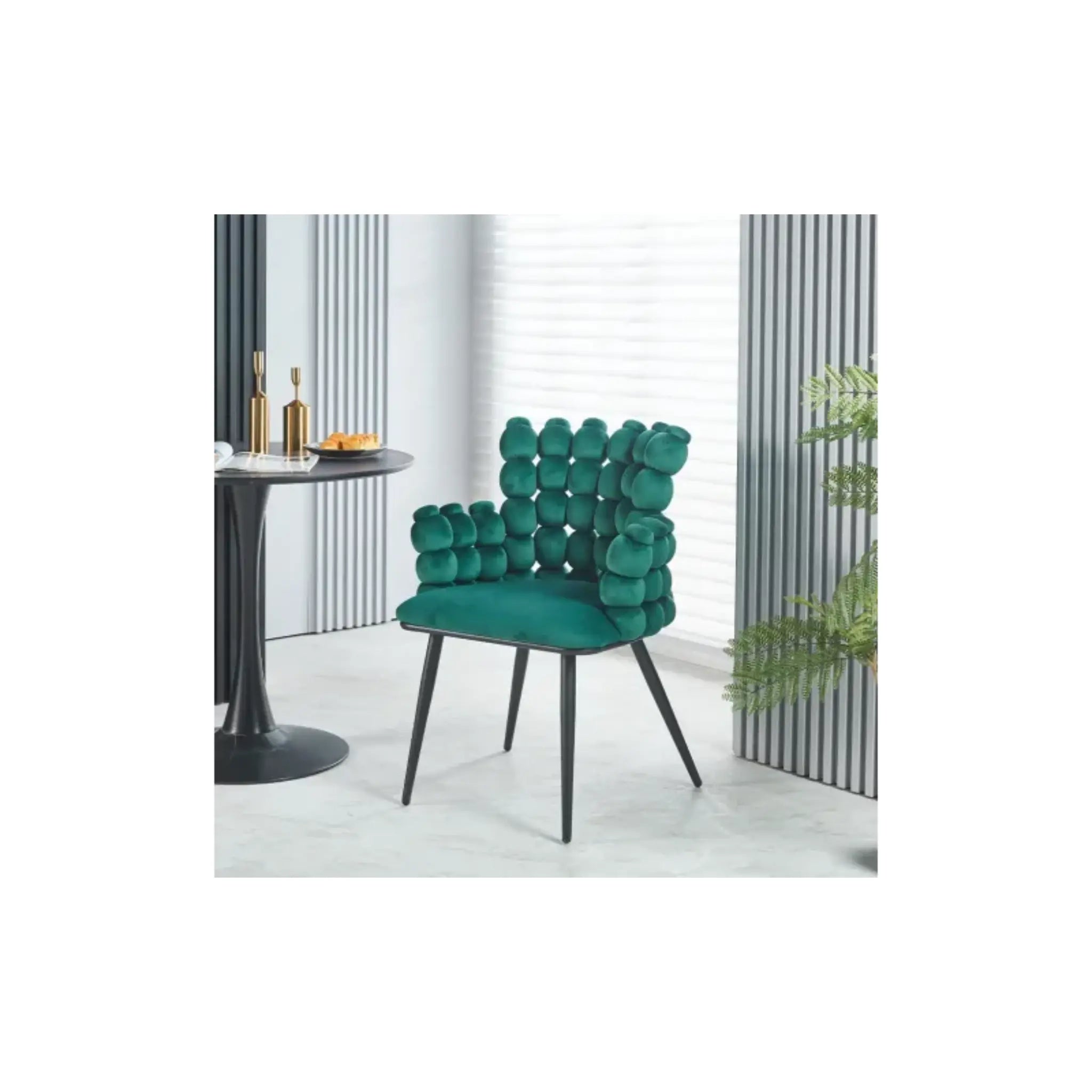 Scaun living tapitat Atena - Verde Lussoline