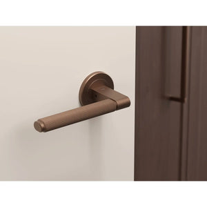 Set mâner ușă interior Viefe Brooklyn, bronz periat, 149 mm - imagine 3