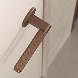 Set mâner ușă interior Viefe Brooklyn, bronz periat, 149 mm - imagine 4