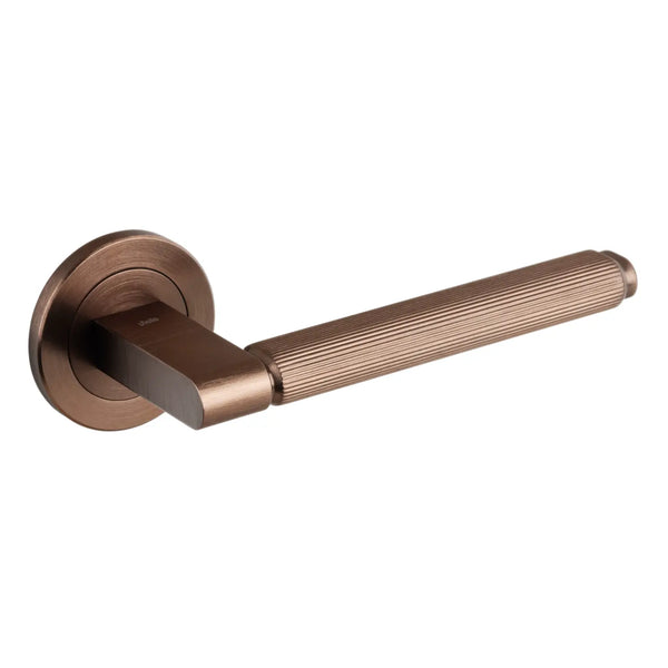 Set mâner ușă interior Viefe Brooklyn, bronz periat, 149 mm