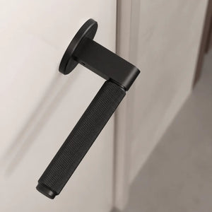 Set mâner ușă interior Viefe Brooklyn, negru periat, 149 mm - imagine 4