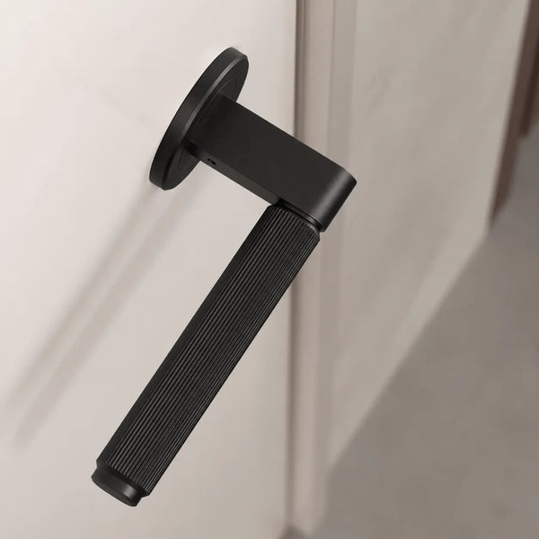 Set mâner ușă interior Viefe Brooklyn, negru periat, 149 mm - imagine 4