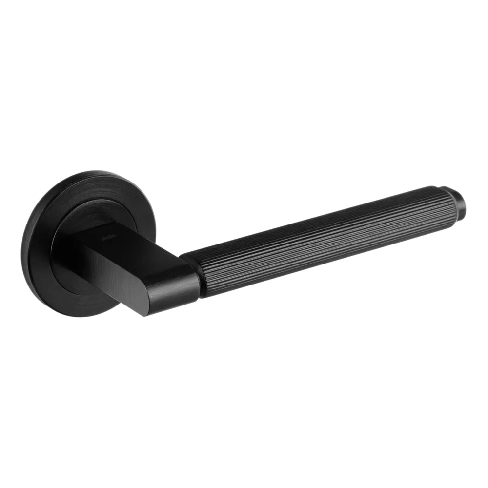 Set mâner ușă interior Viefe Brooklyn, negru periat, 149 mm