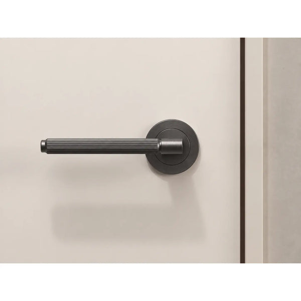 Set mâner ușă interior Viefe Brooklyn, negru titan, 149 mm - imagine 2