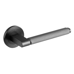 Set mâner ușă interior Viefe Brooklyn, negru titan, 149 mm