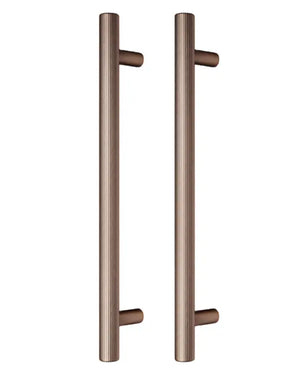 Set mânere spațiale duble Viefe Boto Big, bronz periat, 418 mm (interax 320 mm)
