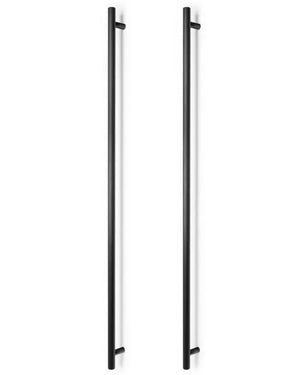 Set mânere spațiale duble Viefe Boto Big, negru periat, 1122 mm (interax 1024 mm)