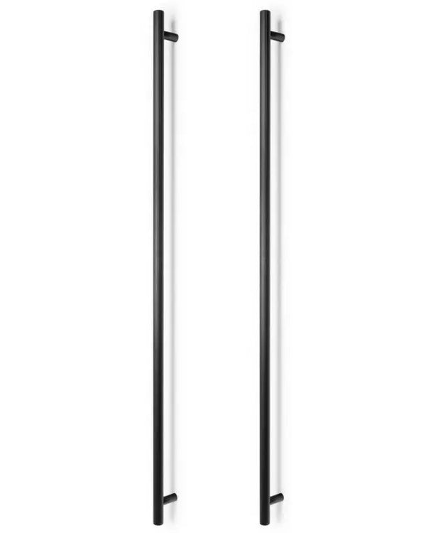 Set mânere spațiale duble Viefe Boto Big, negru periat, 1122 mm (interax 1024 mm)