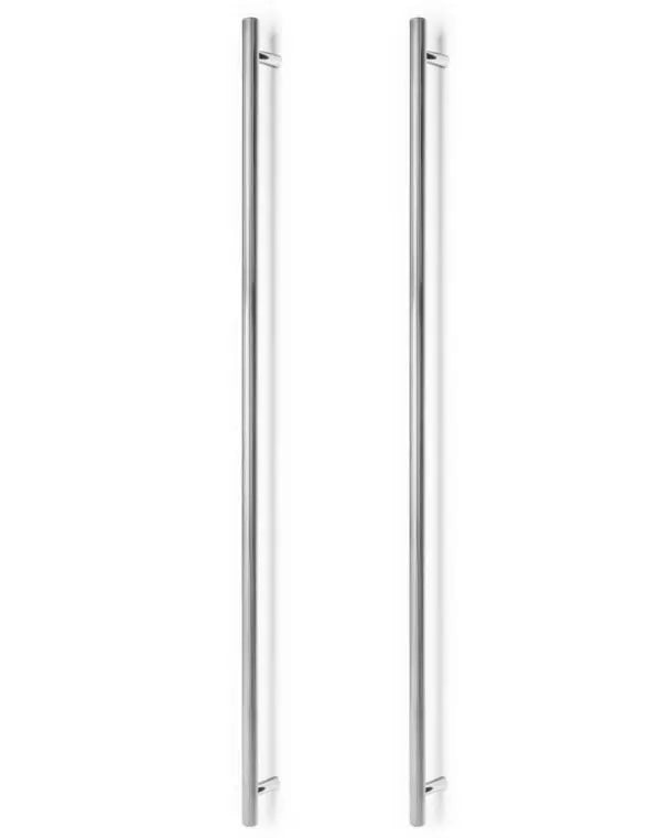 Set mânere spațiale duble Viefe Boto Big, nichel lucios, 1122 mm (interax 1024 mm)