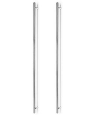 Set mânere spațiale duble Viefe Boto Big, nichel lucios, 1122 mm (interax 1024 mm)