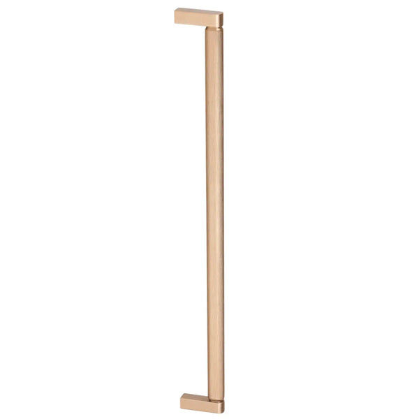 Set mânere spațiale duble Viefe Brooklyn Big, alamă cava periată, 1074 mm (interax 1056 mm) - imagine 2