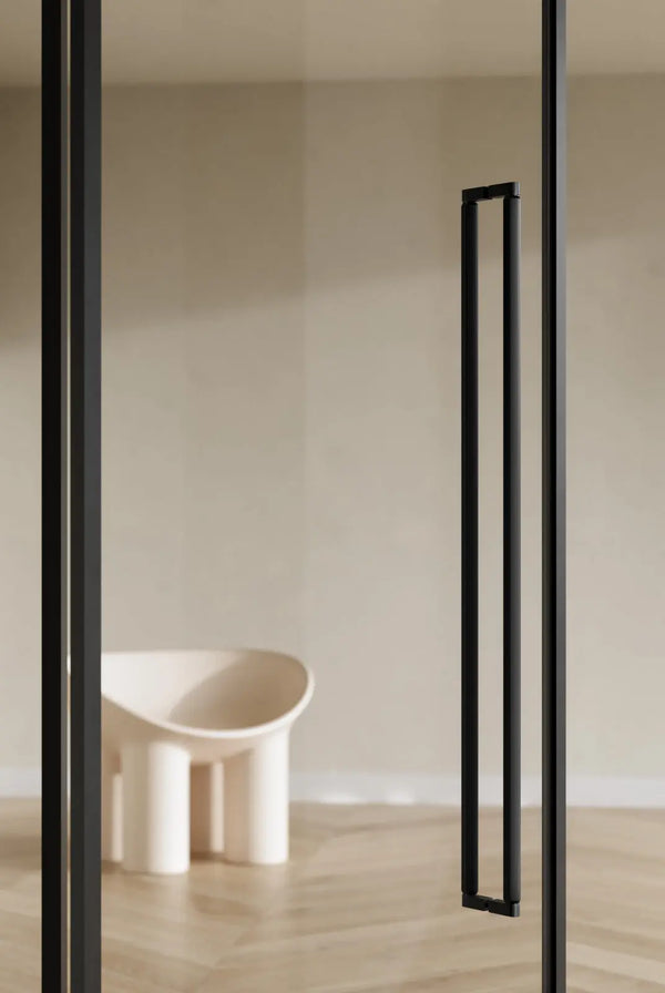 Set mânere spațiale duble Viefe Brooklyn Big, negru periat, 1074 mm (interax 1056 mm) - imagine 4