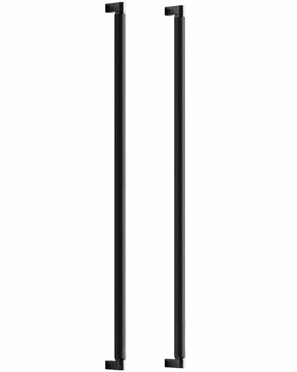 Set mânere spațiale duble Viefe Brooklyn Big, negru periat, 1074 mm (interax 1056 mm)