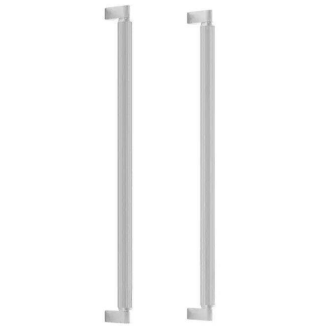 Set mânere spațiale duble Viefe Brooklyn Big, nichel lucios, 466 mm (interax 448 mm)