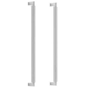 Set mânere spațiale duble Viefe Brooklyn Big, nichel lucios, 466 mm (interax 448 mm)