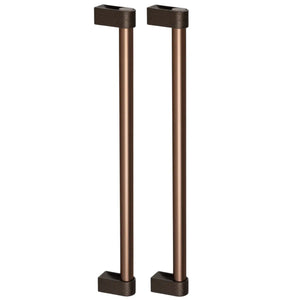 Set mânere spațiale duble Viefe Casey Big, maro metalic texturat și bronz mat, 448 mm (interax 416 mm)