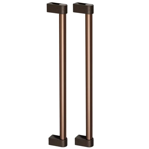Set mânere spațiale duble Viefe Casey Big, maro metalic texturat și bronz mat, 448 mm (interax 416 mm)