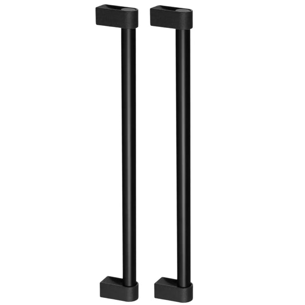 Set mânere spațiale duble Viefe Casey Big, negru lava texturat și negru mat, 448 mm (interax 416 mm)