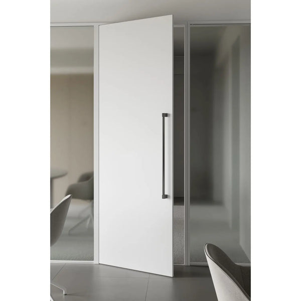 Set mânere spațiale duble Viefe Casey Big, negru lava texturat și negru mat, 768 mm (interax 736 mm) - imagine 2