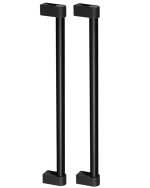 Set mânere spațiale duble Viefe Casey Big, negru lava texturat și negru mat, 768 mm (interax 736 mm)