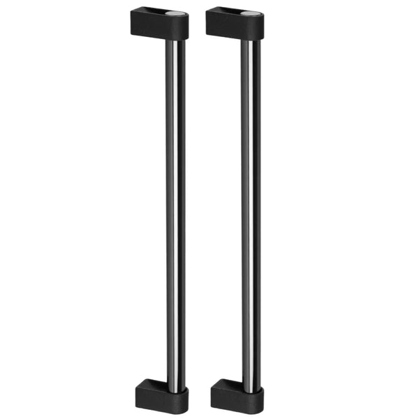 Set mânere spațiale duble Viefe Casey Big, negru lava texturat și negru titan lustruit, 448 mm (interax 416 mm)